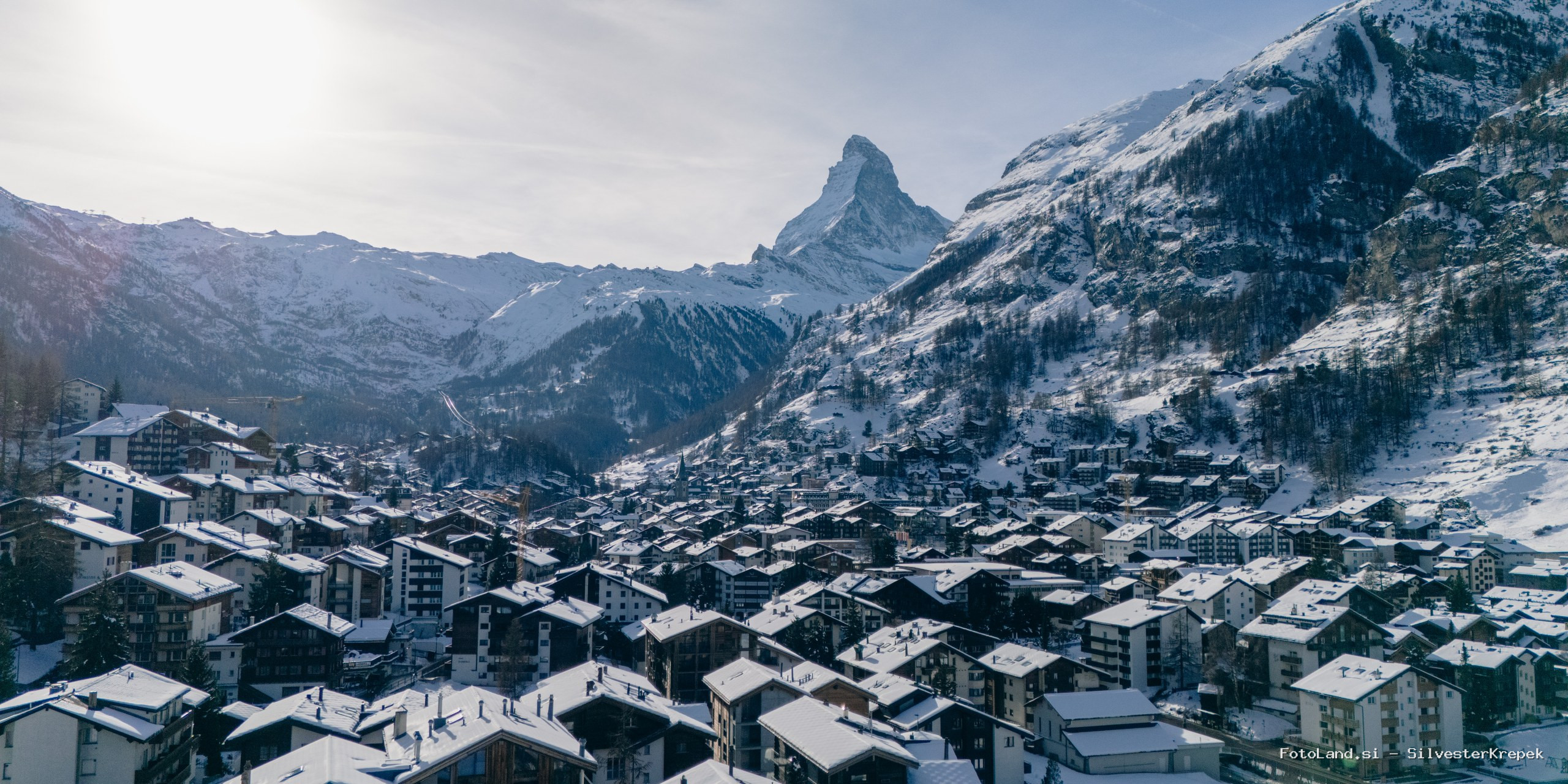 Mesto Zermatt in Matterhorn