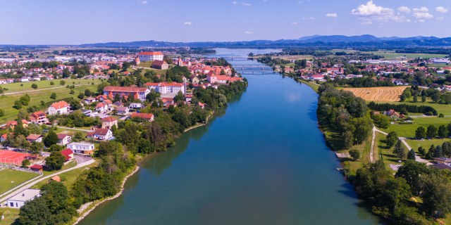 Ptuj in reka Drava